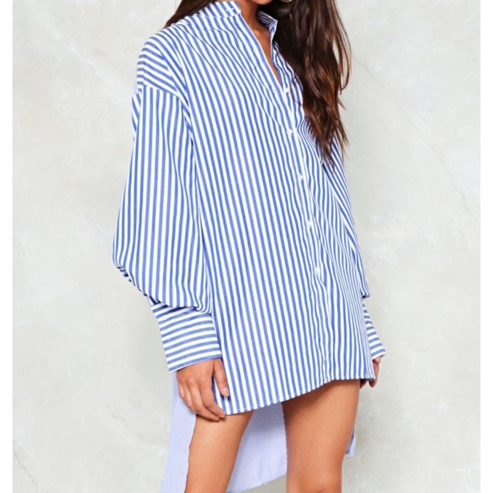 Striped shirt dress